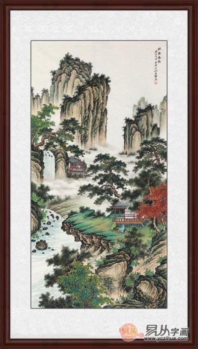 玄關(guān)豎版畫(huà)掛什么好？詩(shī)情畫(huà)意的山水畫(huà)了解下！