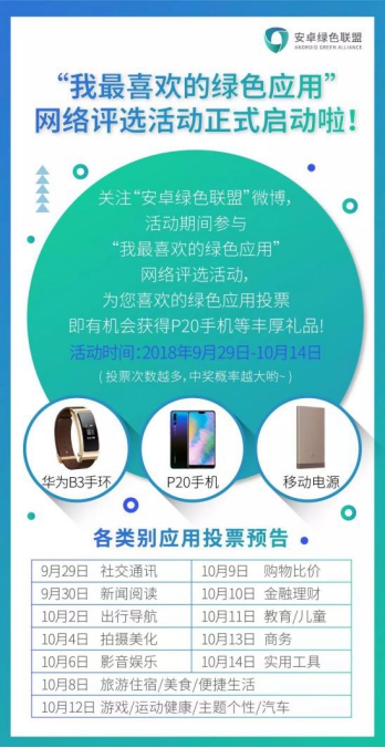 “我最喜歡的綠色應用”火爆評選，安卓綠色聯(lián)盟喊你向最愛應用大聲表白