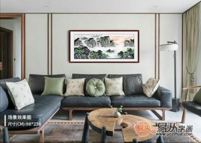 客廳墻壁掛畫圖片大全，家中的顏值全靠一幅畫！