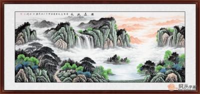 客廳墻壁掛畫圖片大全，家中的顏值全靠一幅畫！