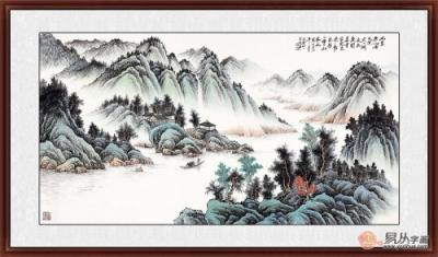客廳墻壁掛畫圖片大全，家中的顏值全靠一幅畫！