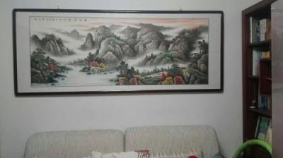 客廳墻壁掛畫圖片大全，家中的顏值全靠一幅畫！