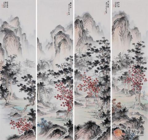 中式客廳掛什么畫好？仿古山水更有“儒雅中國風(fēng)”
