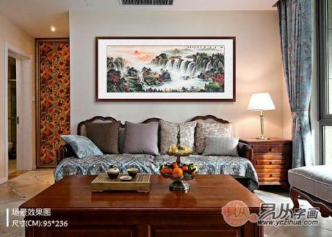 客廳沙發(fā)墻掛畫(huà)推薦！五幅山水國(guó)畫(huà)打造不同美麗的家！