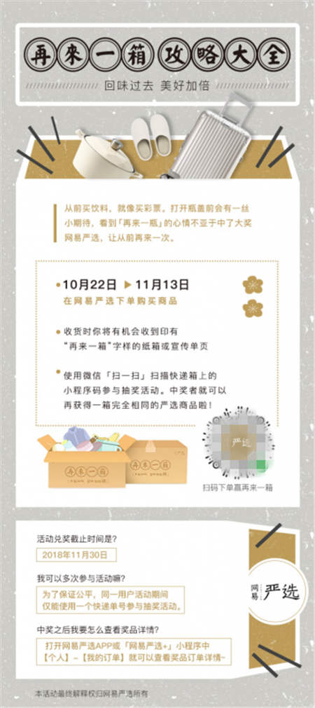 網(wǎng)易嚴選“再來一箱”中獎率超10%，網(wǎng)友集體開啟炫耀模式！