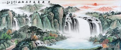 宋唐風水國畫欣賞！山高水長美景獨特財運旺