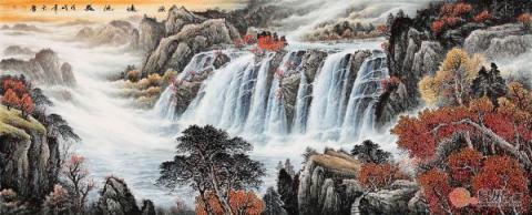 宋唐風水國畫欣賞！山高水長美景獨特財運旺