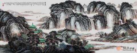 國(guó)家一級(jí)書畫師許吉爾山水賞析！領(lǐng)略自然山水景色淡泊更雅致！