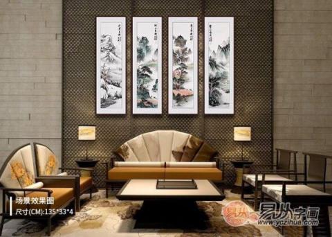 客廳藝術(shù)畫裝飾畫？宋唐國(guó)畫裝飾美景旺財(cái)好運(yùn)來(lái)！