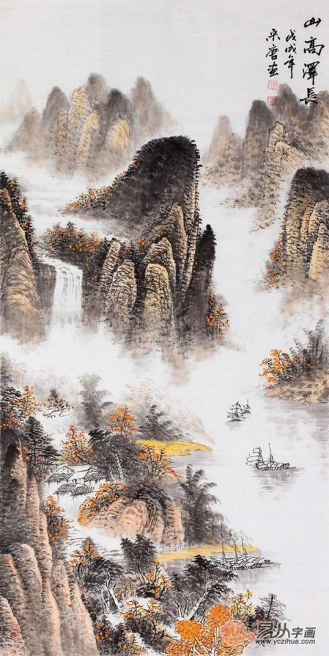 進門玄關掛什么大吉？易從網名人字畫打造美景財運旺！