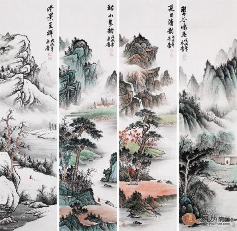 客廳掛什么畫風(fēng)水好？精品山水國畫打造風(fēng)水順暢財運旺！