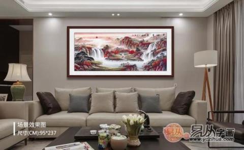 客廳掛什么畫風(fēng)水好？精品山水國畫打造風(fēng)水順暢財運旺！