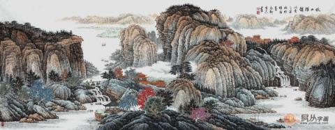 客廳掛什么畫風(fēng)水好？精品山水國畫打造風(fēng)水順暢財運旺！
