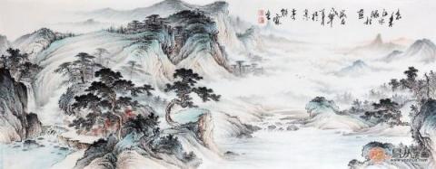 畫家李佩錦藝術字畫欣賞！自然山水秀麗雅致藝術多變！