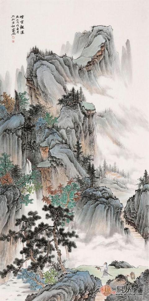 畫家李佩錦藝術字畫欣賞！自然山水秀麗雅致藝術多變！