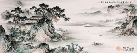 畫家李佩錦藝術字畫欣賞！自然山水秀麗雅致藝術多變！