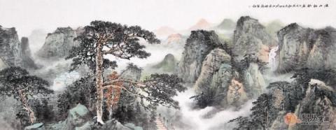 畫家李佩錦藝術字畫欣賞！自然山水秀麗雅致藝術多變！