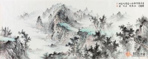 畫家李佩錦藝術字畫欣賞！自然山水秀麗雅致藝術多變！