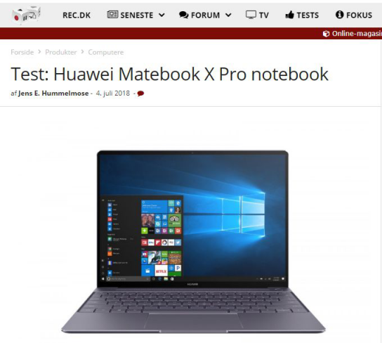 實(shí)力猛將！HUAWEI MateBook X Pro征服“高冷范”的北歐市場(chǎng)