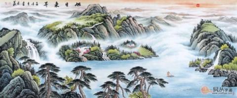 客廳裝飾掛什么畫(huà)？山水國(guó)畫(huà)裝飾旺財(cái)好運(yùn)來(lái)！