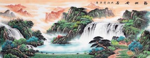 客廳裝飾掛什么畫(huà)？山水國(guó)畫(huà)裝飾旺財(cái)好運(yùn)來(lái)！