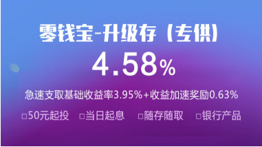 蘇寧金融歲末福利：零錢寶-升級(jí)存加息了！