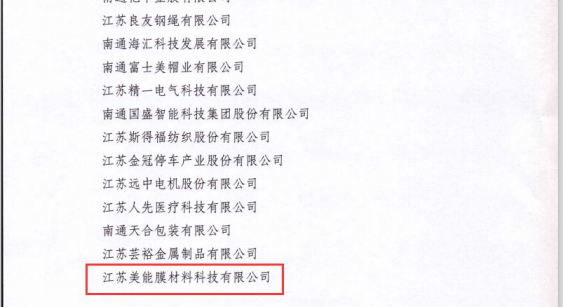 中信環(huán)境南通美能公司通過專精特新科技小巨人企業(yè)認(rèn)定