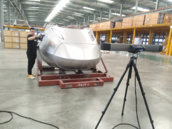 天遠(yuǎn)FreeScan Trak打開3D“智”造技術(shù)之門，為高鐵車頭制造提供三維檢測(cè)方案