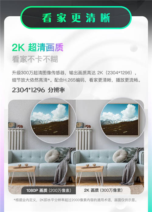 2K高清畫質(zhì) 360智能攝像機云臺AI版標準款“真香”預售