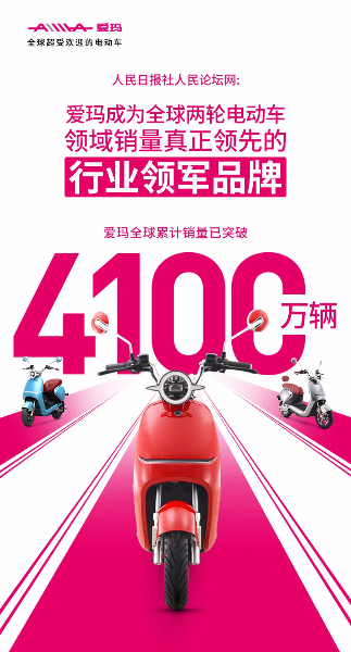 人民日報社人民論壇網(wǎng)點贊愛瑪，全球銷量4100萬輛的背后