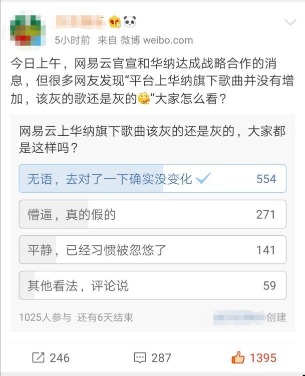 網(wǎng)易云官宣和華納戰(zhàn)略合作的背后，網(wǎng)友：歌沒有多?。?/></p><p>那么問題來了，說好的戰(zhàn)略合作，為什么還是熟悉的灰色歌單，熟悉的味道呢?</p><p align=