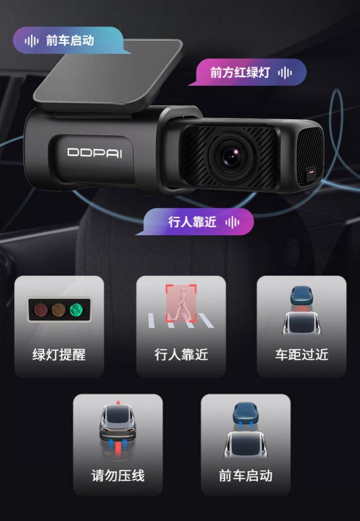 4K原畫(huà)級(jí)智能行車記錄儀——盯盯拍MINI5首次亮相