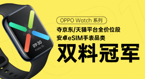 618首戰(zhàn)告捷！OPPO Watch全價(jià)位段斬獲安卓eSIM品類(lèi)雙料冠軍
