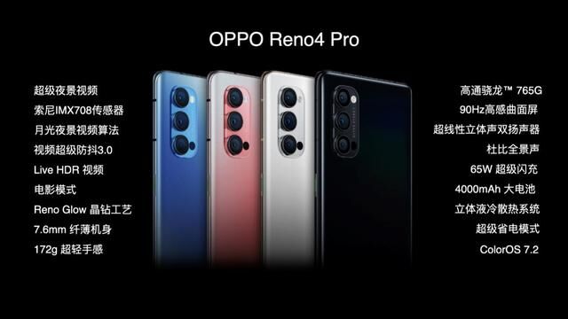 OPPO發(fā)布夜景視頻手機(jī)Reno4系列，解鎖影像新姿勢