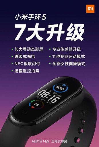 華米科技與小米手環(huán)5官宣“撞車”，全新心率傳感器或成定音