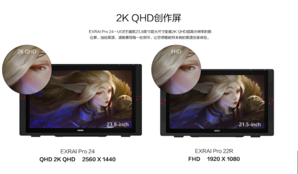 高清大屏讓創(chuàng)意無極限！友基EXRAI Pro 24寸數(shù)位屏全新上市