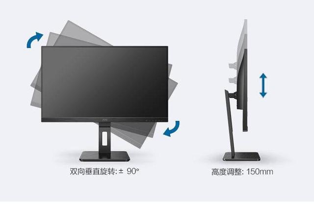 搭載USB C接口，AOC P2系列打造極速傳輸體驗!