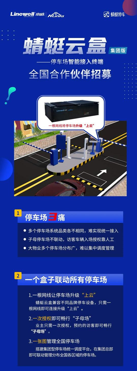 加盟網(wǎng)鏈科技＂蜻蜓云盒＂，共享停車＂新藍(lán)海＂市場