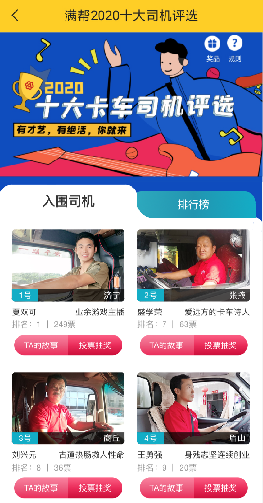 滿幫十大司機(jī)評選：滑翔傘飛行員、歌手、薩克斯手“跨界”做貨車司機(jī)
