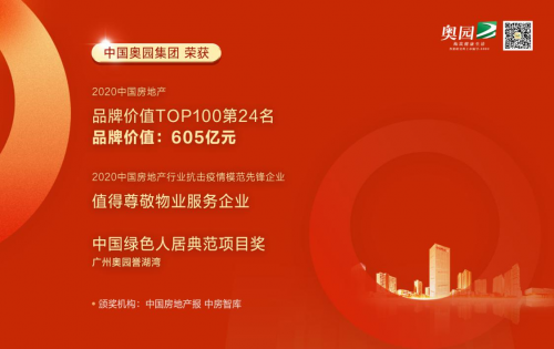 中國奧園攬獲眾多獎項(xiàng) 強(qiáng)勁的企業(yè)實(shí)力不可小覷