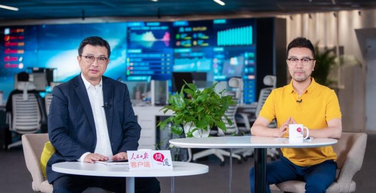 聯(lián)想集團高級副總裁童夫堯赴人民日報社新媒體中心參觀交流