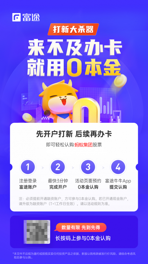 螞蟻集團(tuán)上市在即，富途“放大招”助你港股打新輕松“吃肉”