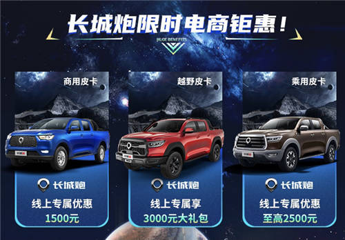 速速速來?yè)屬?gòu)!長(zhǎng)城炮雙11全民鉅惠，手慢無(wú)