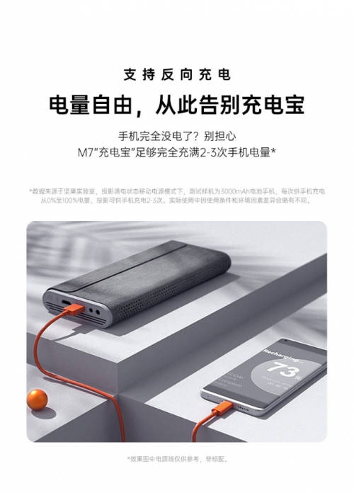 有可以隨身攜帶、不用插電的投影儀嗎?便攜快充的堅(jiān)果M7來了!