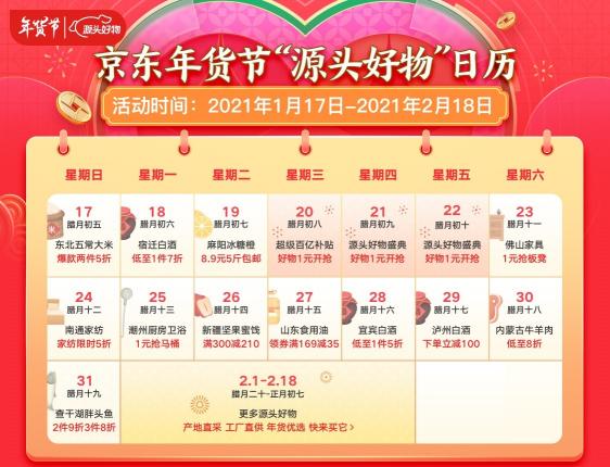 京東家鄉(xiāng)年貨鉅惠來襲，近百萬款產(chǎn)業(yè)帶源頭好物9塊9包郵！