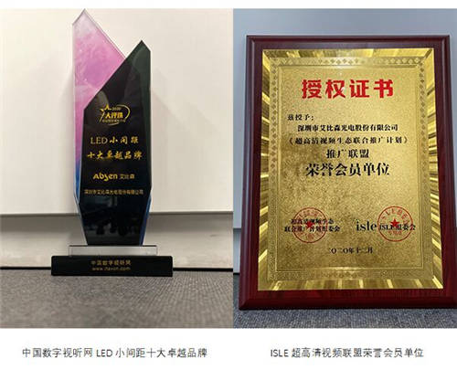 艾比森又斬獲新基建創(chuàng)新品牌、智慧交通技術(shù)創(chuàng)新等8項大獎！