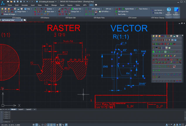 中望軟件攜手GTXRasterCAD，幫助用戶大幅提升圖紙修復(fù)效率