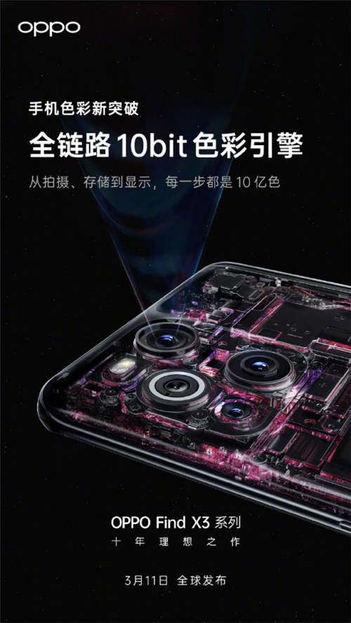 10億色雙主攝！OPPO Find X3系列堪稱“色彩大師”