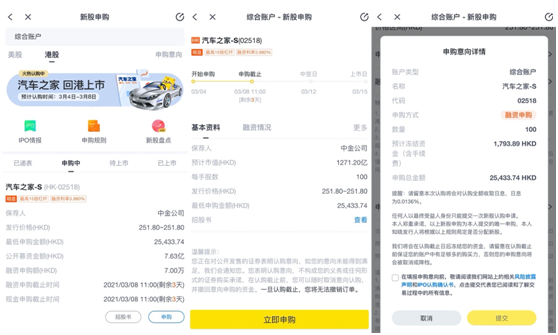 汽車之家沖刺港交所今起招股，老虎證券打新通道已開啟