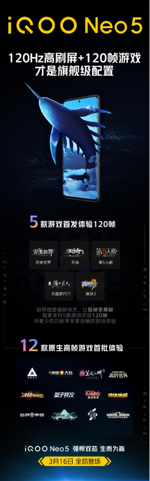 發(fā)揮高刷屏優(yōu)勢(shì)：iQOO Neo5首發(fā)5款游戲120幀體驗(yàn)